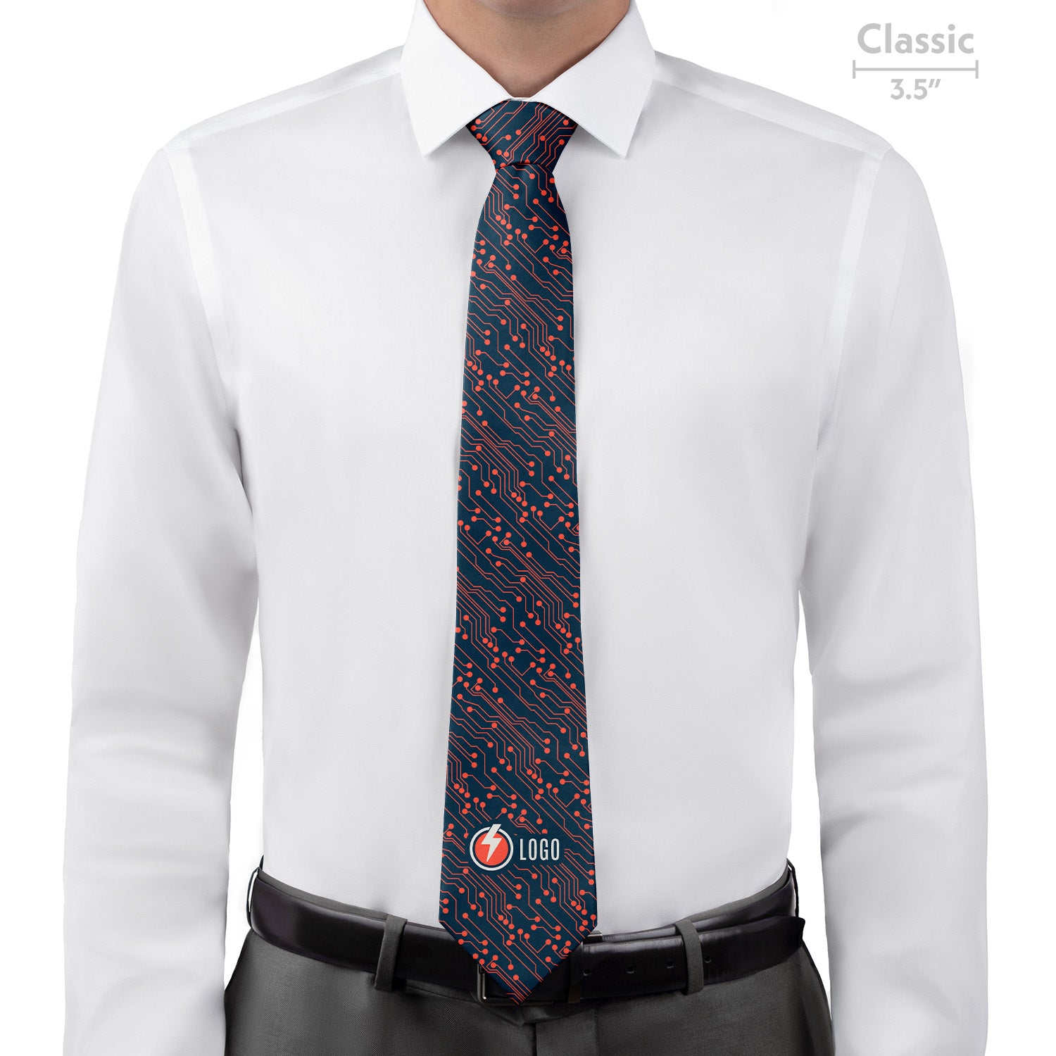 Custom Circuit 1 Logo Tie - Classic - Knotty Tie Co.