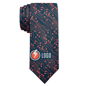 Custom Circuit 1 Logo Tie - Long Roll - Knotty Tie Co.