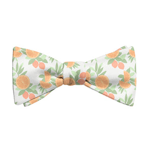 Citrus Blossom Floral Bow Tie - Adult Extra-Long Self-Tie 18-21" - Knotty Tie Co.