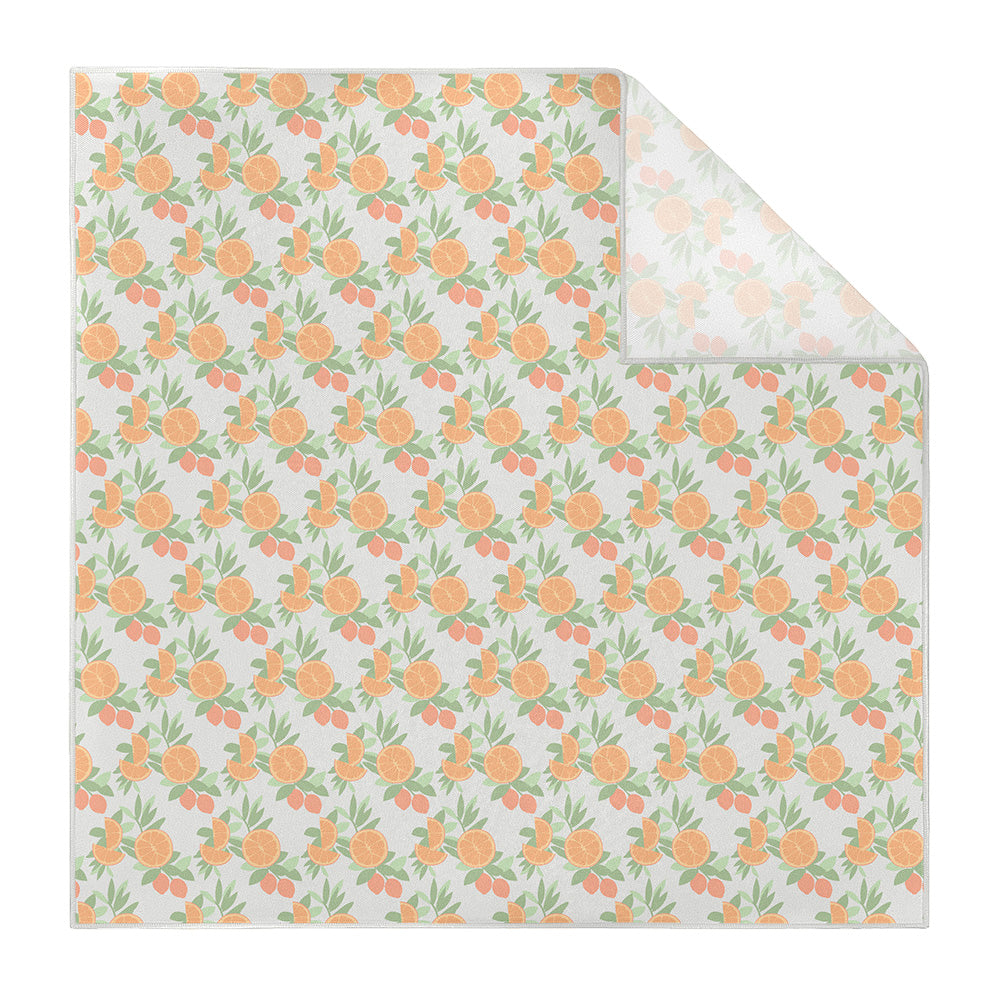 Citrus Blossom Floral Pocket Square - Printed - Knotty Tie Co.