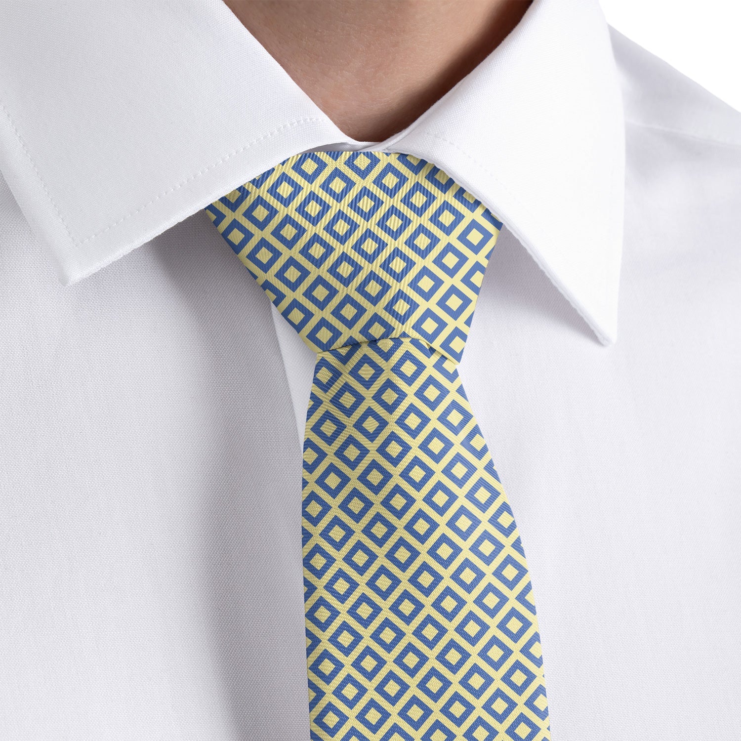 Clancy Geometric Necktie - Rolled - Knotty Tie Co.