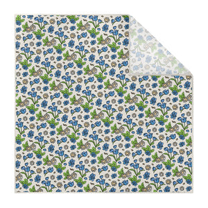 Clara Floral Pocket Square - Printed - Knotty Tie Co.