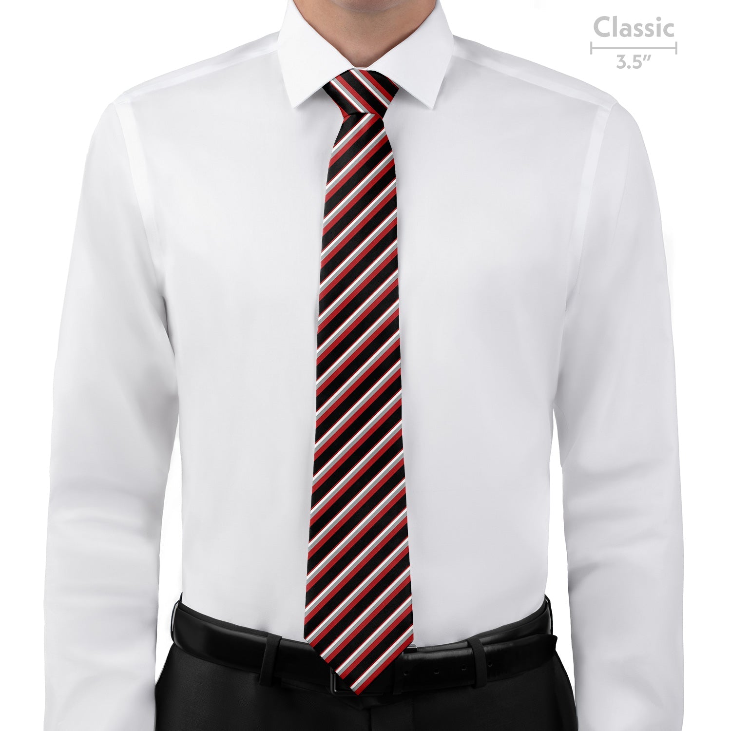 Clarke Stripe Necktie - Classic - Knotty Tie Co.