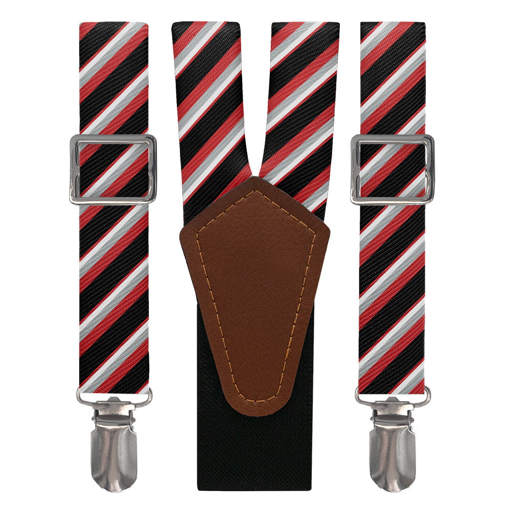 Clarke Stripe Suspenders - Main View - Knotty Tie Co.