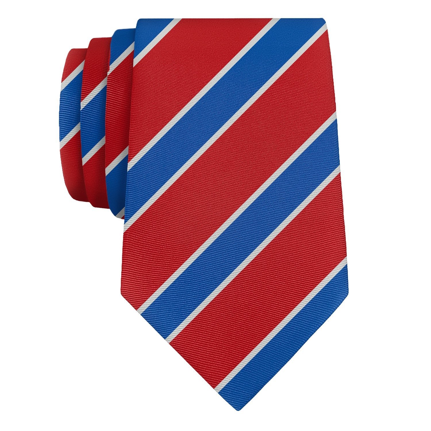 Clarkson Stripe Necktie - Rolled - Knotty Tie Co.