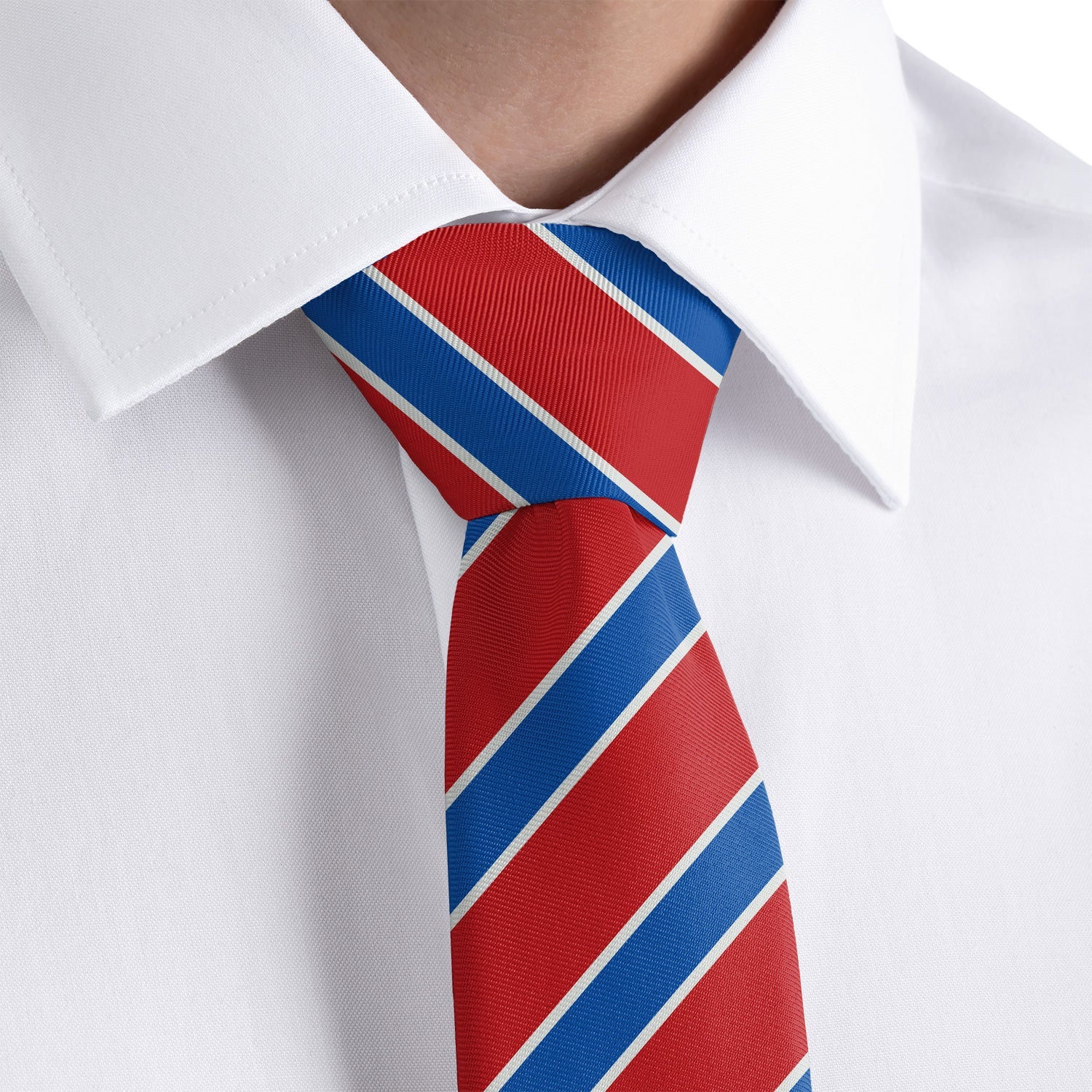 Clarkson Stripe Necktie - Rolled - Knotty Tie Co.