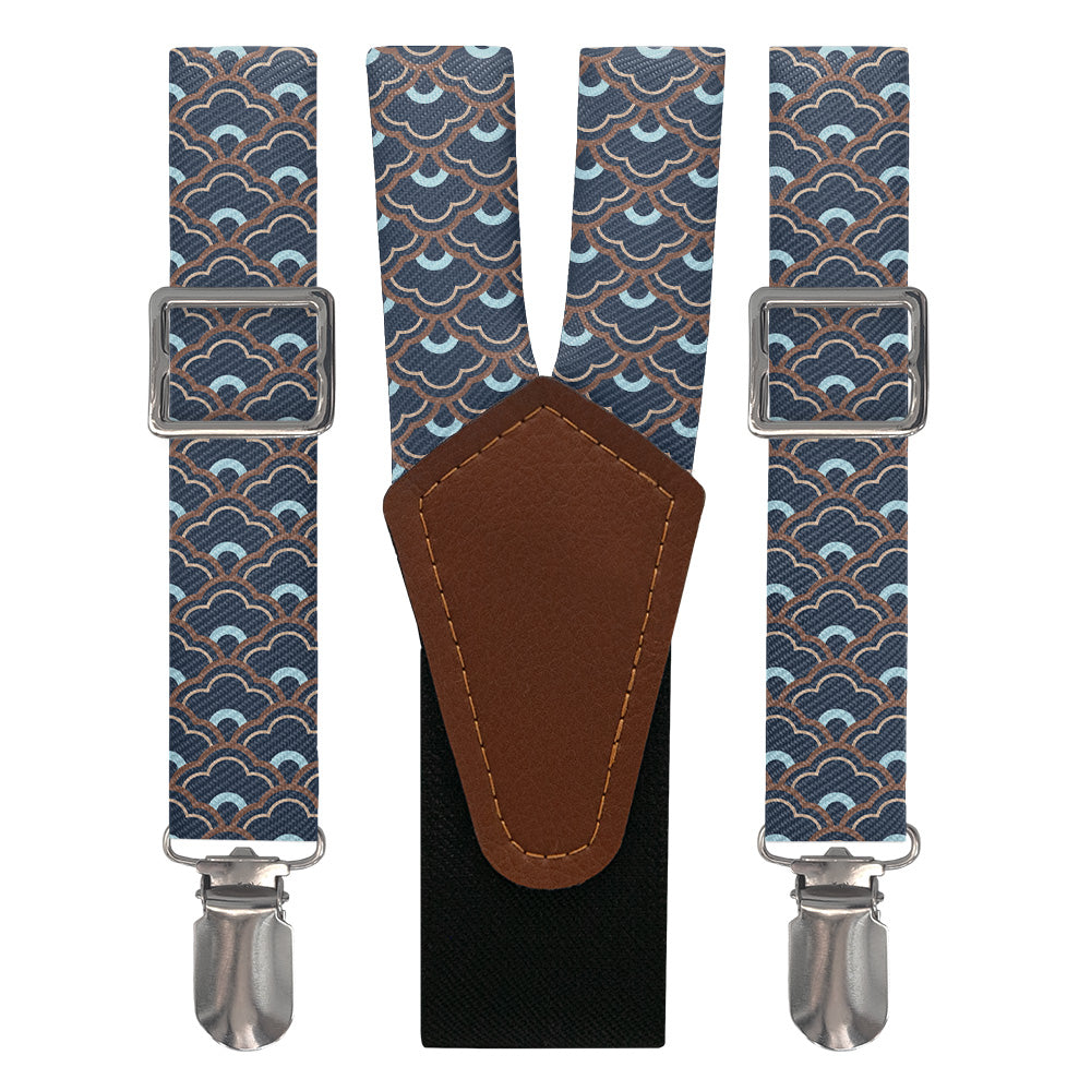 Clouds Geometric Suspenders - Main View - Knotty Tie Co.