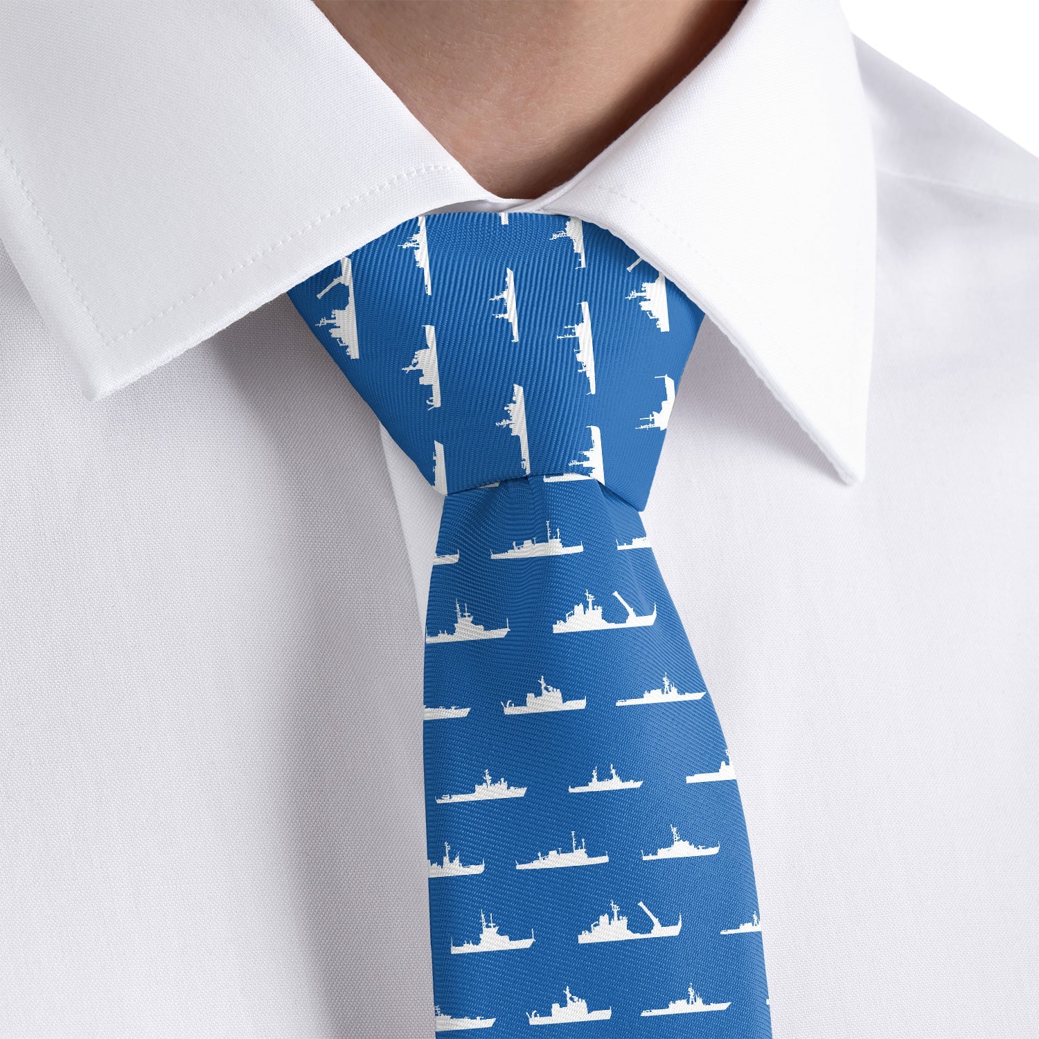 Coast Guard Fleet Necktie - Rolled - Knotty Tie Co.