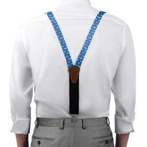 Coast Guard Fleet Suspenders - On Model Front View - Knotty Tie Co.