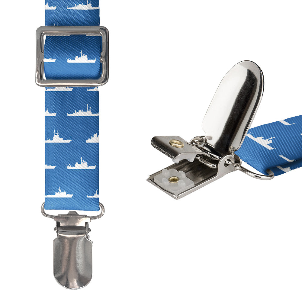 Coast Guard Fleet Suspenders - Hardware and Strap - Knotty Tie Co.