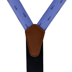 Coast Guard Garb Suspenders - Vegan Leather Y-Back - Knotty Tie Co.