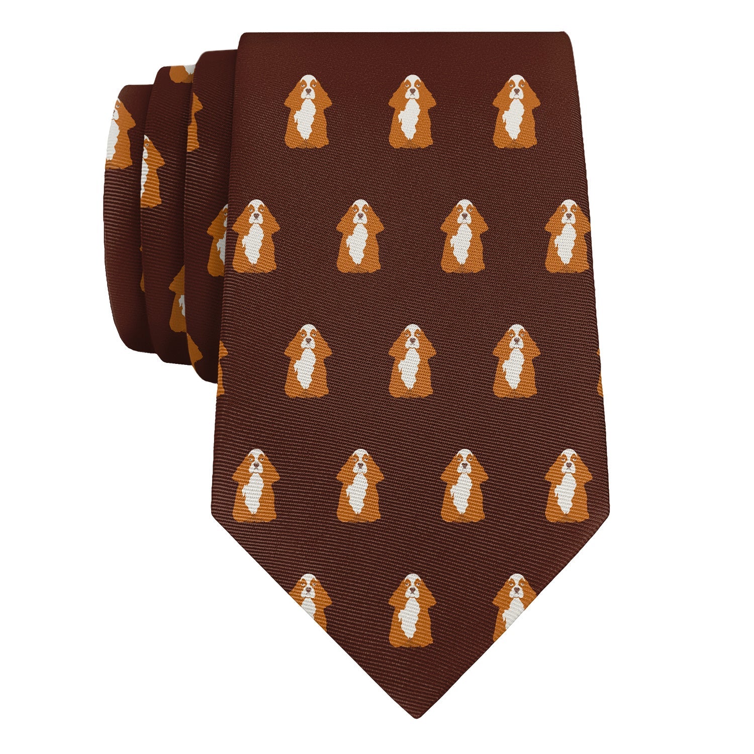 Cocker Spaniel Necktie - Rolled - Knotty Tie Co.