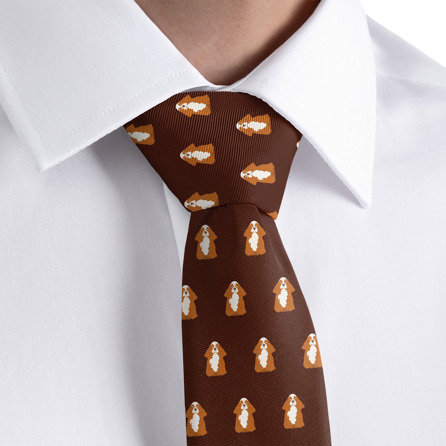 Cocker Spaniel Necktie - Dress Shirt - Knotty Tie Co.