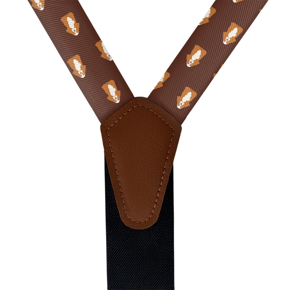 Cocker Spaniel Suspenders - Vegan Leather Y-Back - Knotty Tie Co.