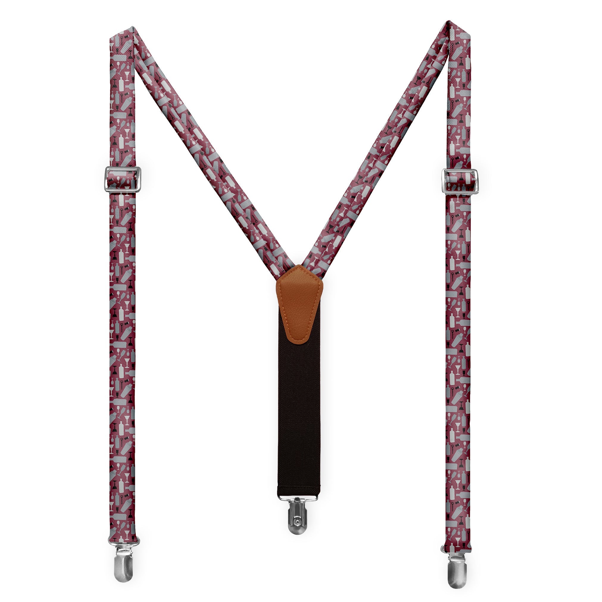 Cocktail Suspenders - Full Front View - Knotty Tie Co.