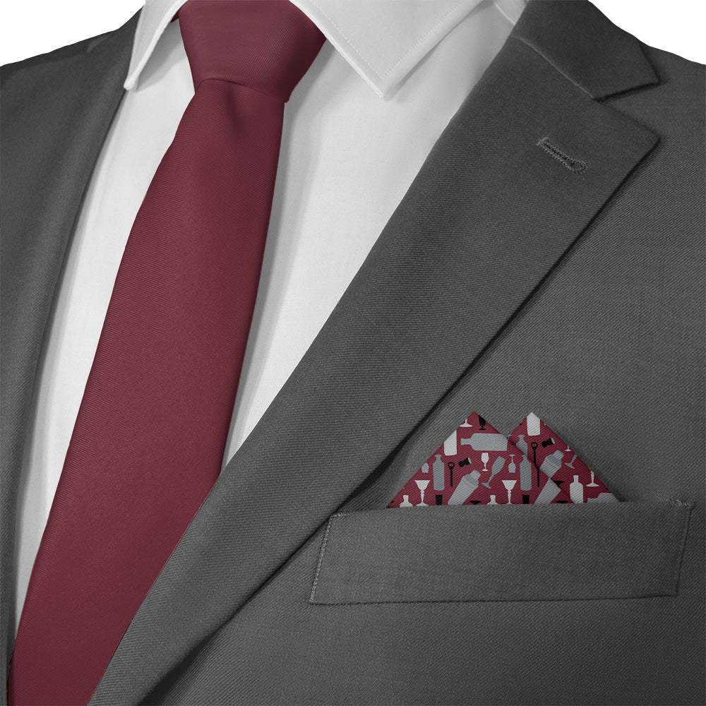 Cocktail Pocket Square - Matching Necktie- Knotty Tie Co.