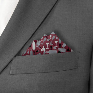 Cocktail Pocket Square - Stairs Fold - Knotty Tie Co.