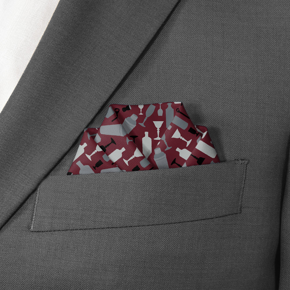 Cocktail Pocket Square - Scalloped Fold - Knotty Tie Co.