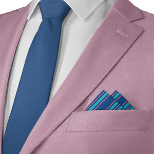 Colfax Stripe Pocket Square - Matching Necktie- Knotty Tie Co.