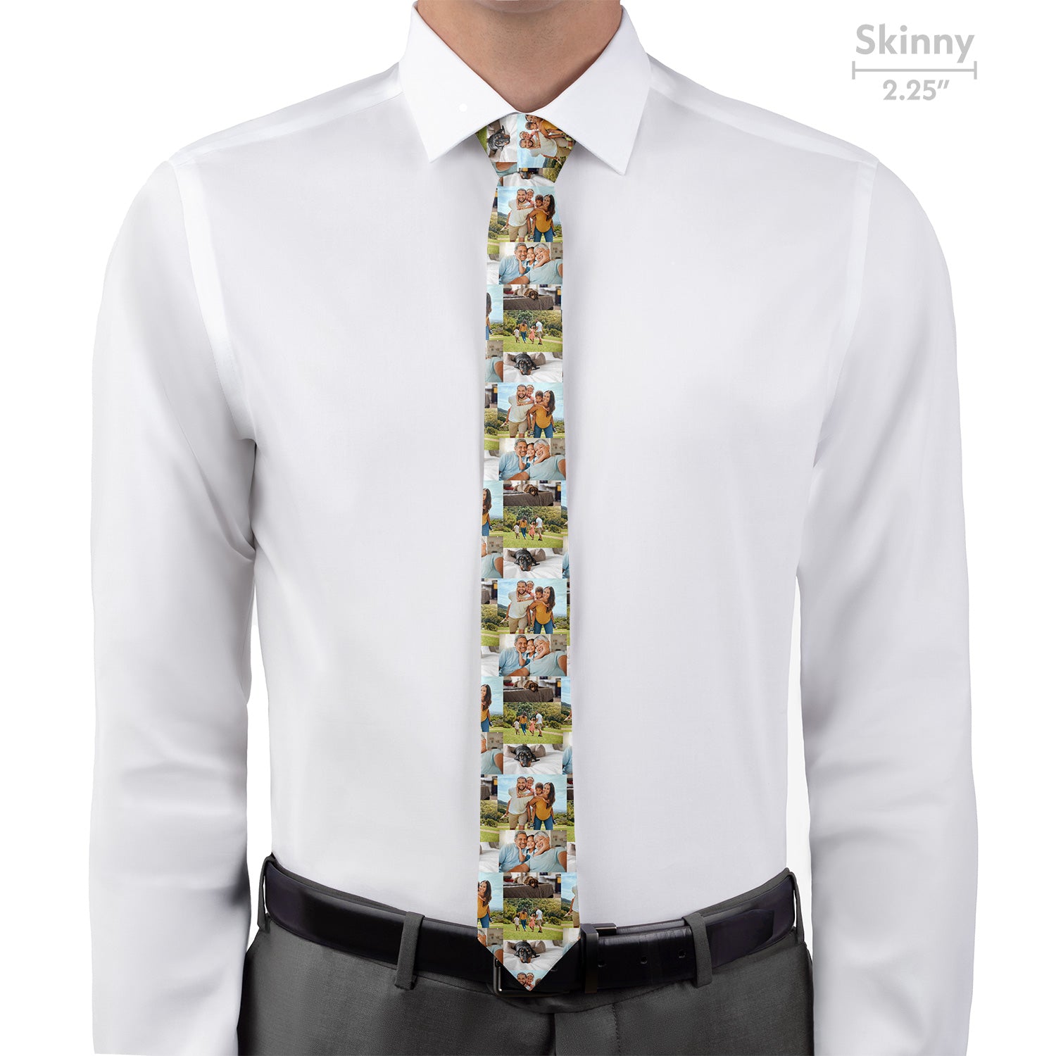 Custom Collage Photo Tie - Skinny - Knotty Tie Co.