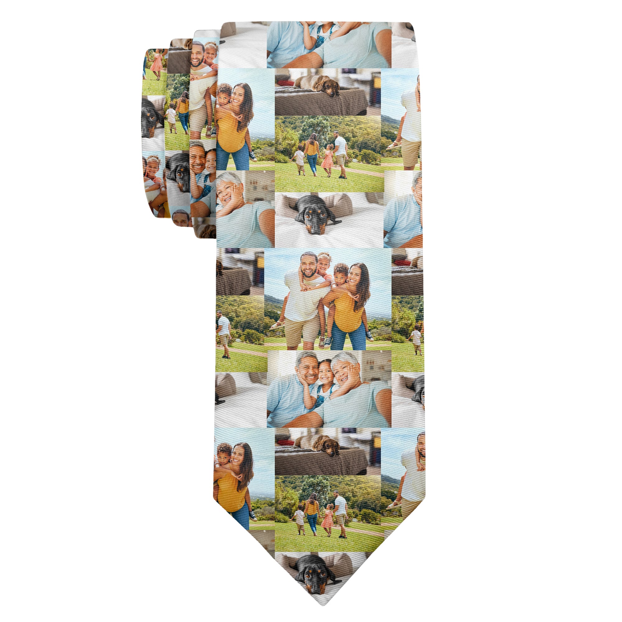 Custom Collage Photo Tie - Long Roll - Knotty Tie Co.