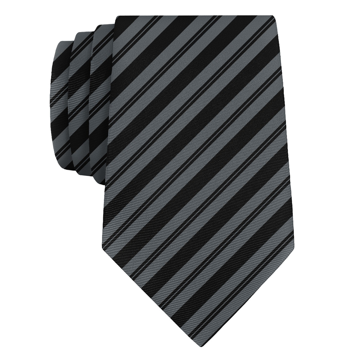 Collegiate Stripe Necktie - Rolled - Knotty Tie Co.