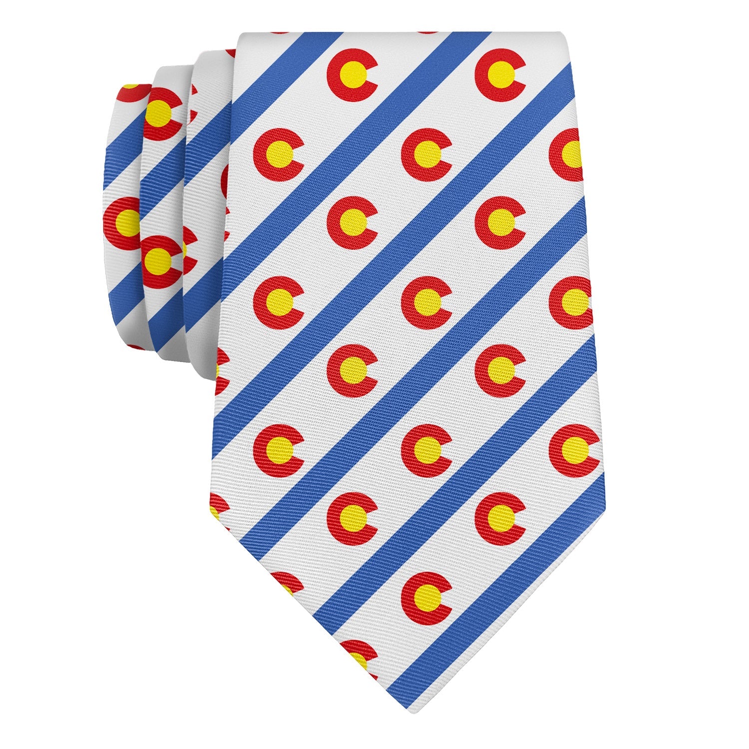 Colorado Stripe Necktie - Rolled - Knotty Tie Co.