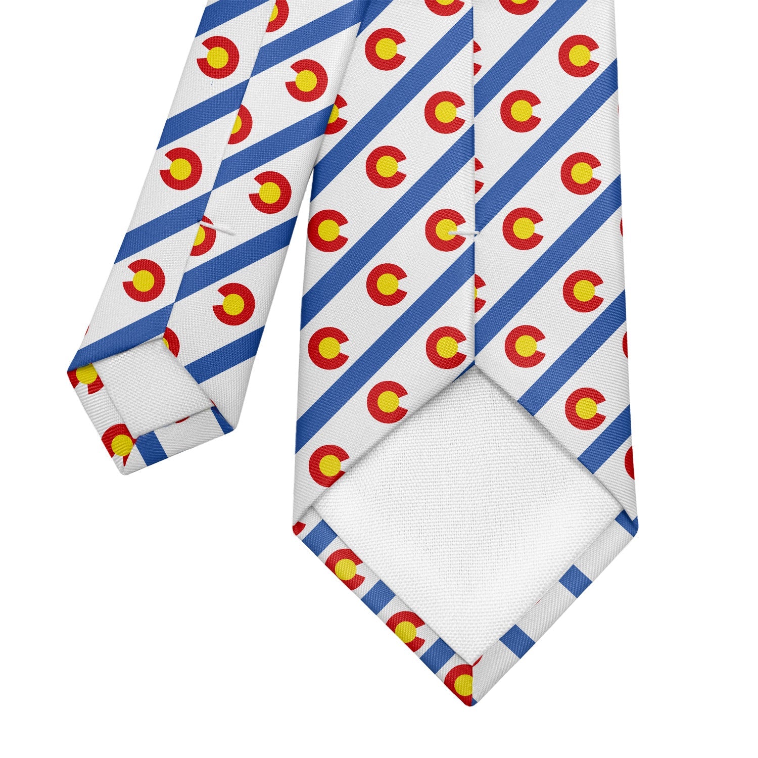 Colorado Stripe Necktie - Tipping - Knotty Tie Co.