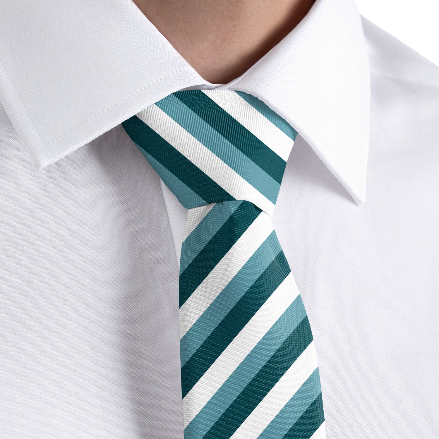 Columbine Stripe Necktie - Rolled - Knotty Tie Co.