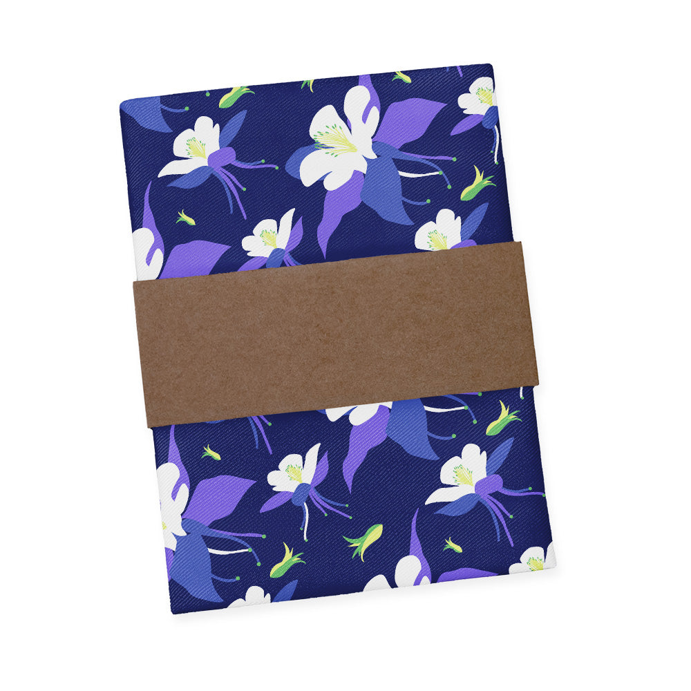 Columbine Floral Pocket Square - Packaging - Knotty Tie Co.