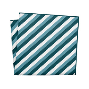 Columbine Stripe Pocket Square - 12" Square - Knotty Tie Co.