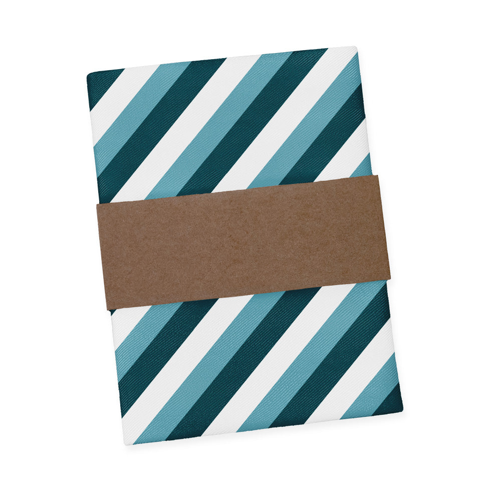 Columbine Stripe Pocket Square - Packaging - Knotty Tie Co.