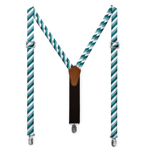 Columbine Stripe Suspenders - Full Front View - Knotty Tie Co.