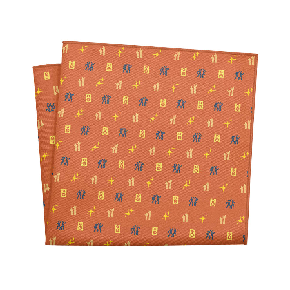 Concerts With Friends Pocket Square - 12" Square - Knotty Tie Co.