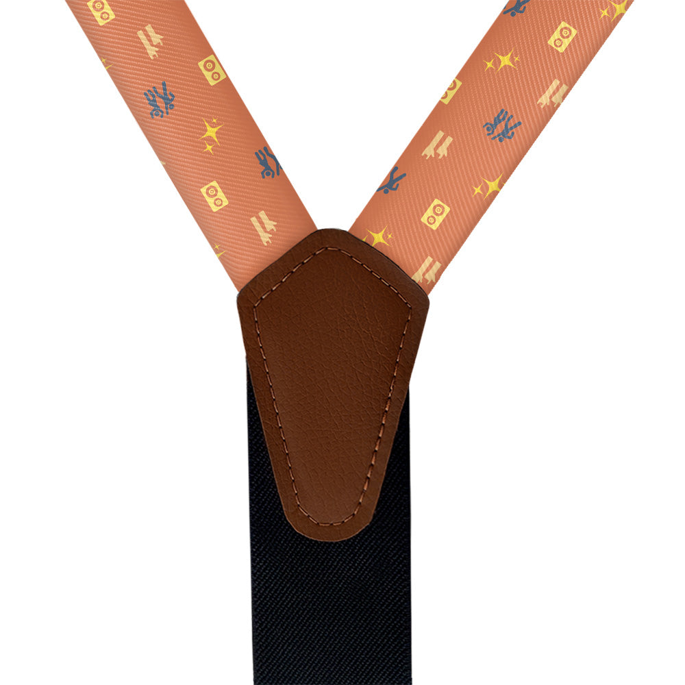 Concerts With Friends Suspenders - Vegan Leather Y-Back - Knotty Tie Co.