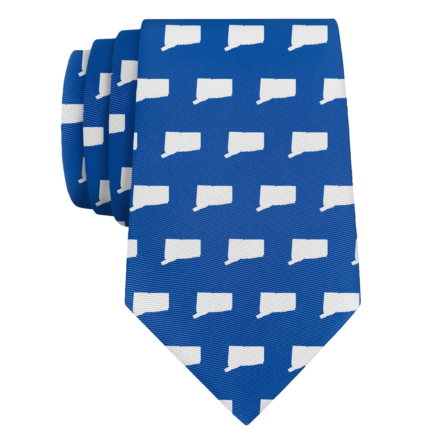 Connecticut State Outline Necktie - Rolled - Knotty Tie Co.