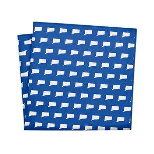 Connecticut State Outline Pocket Square - 12" Square - Knotty Tie Co.