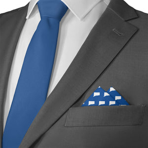 Connecticut State Outline Pocket Square - Matching Necktie- Knotty Tie Co.