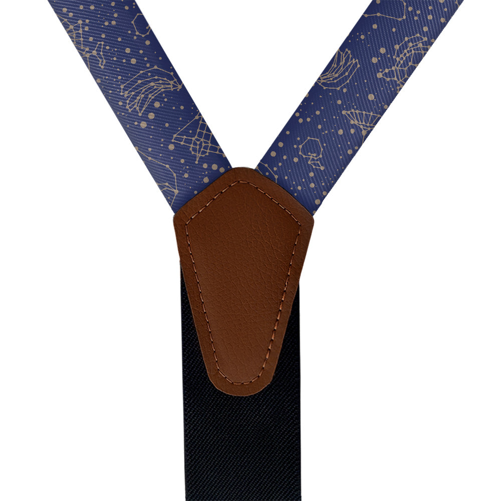 Constellation Suspenders - Vegan Leather Y-Back - Knotty Tie Co.