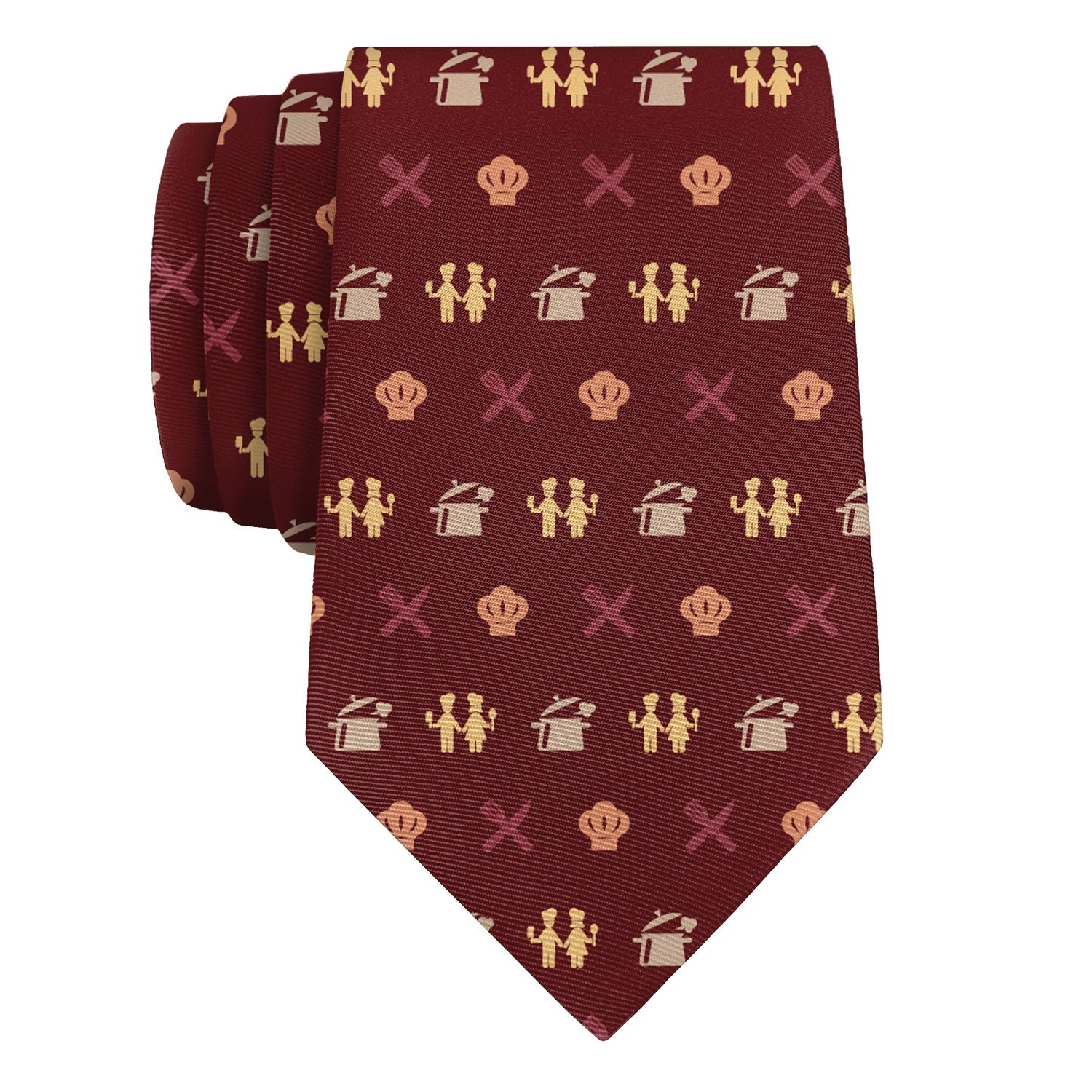 Cooking With Friends Necktie - Rolled - Knotty Tie Co.