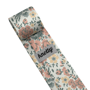 Cooper Floral Necktie - Tag - Knotty Tie Co.