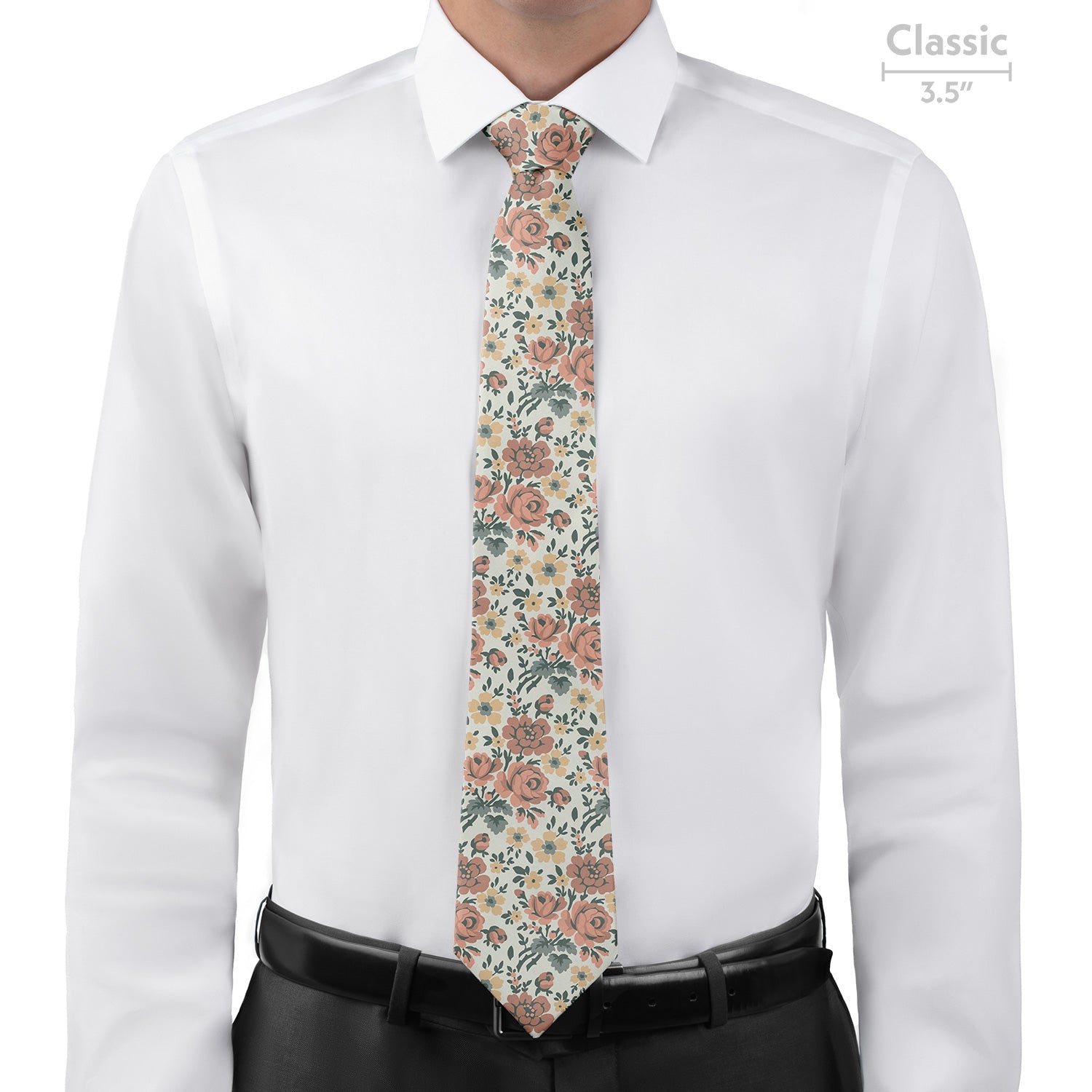 Cooper Floral Necktie - Classic - Knotty Tie Co.