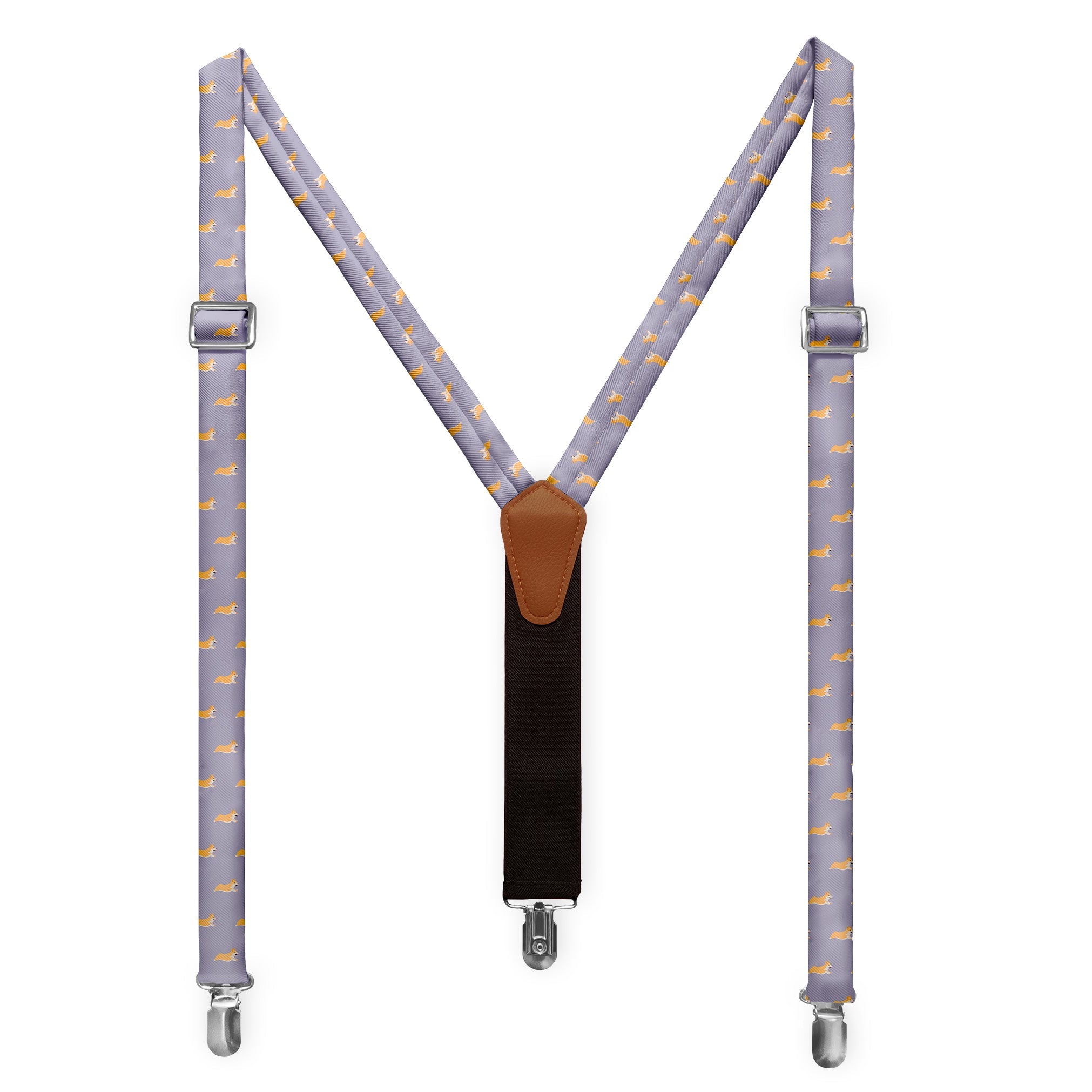 Corgi Suspenders - Full Front View - Knotty Tie Co.