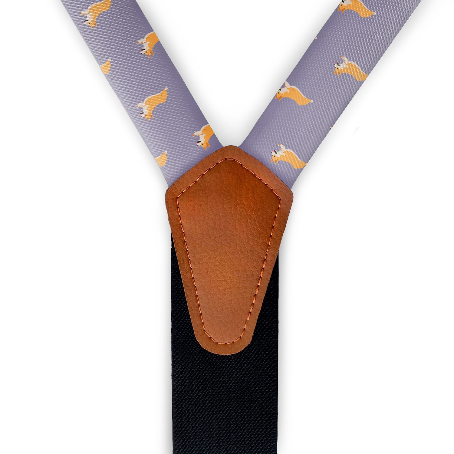 Corgi Suspenders - Full Front View - Knotty Tie Co.