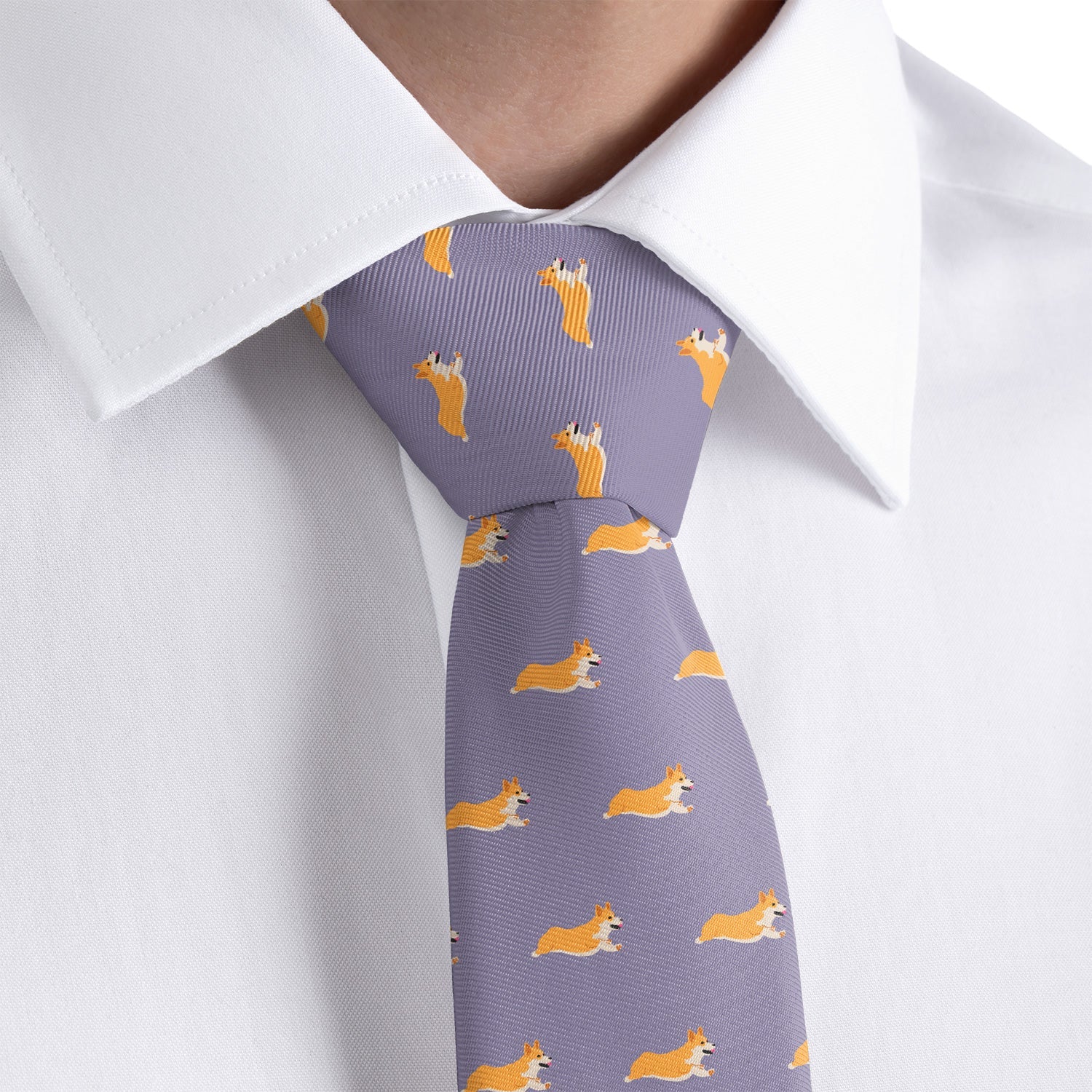 Corgi Necktie - Rolled - Knotty Tie Co.