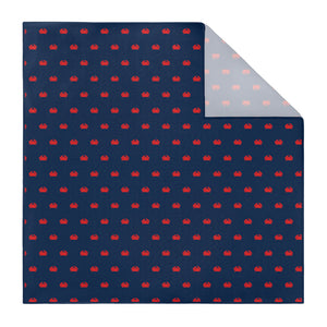 Crabby Pocket Square - Printed - Knotty Tie Co.