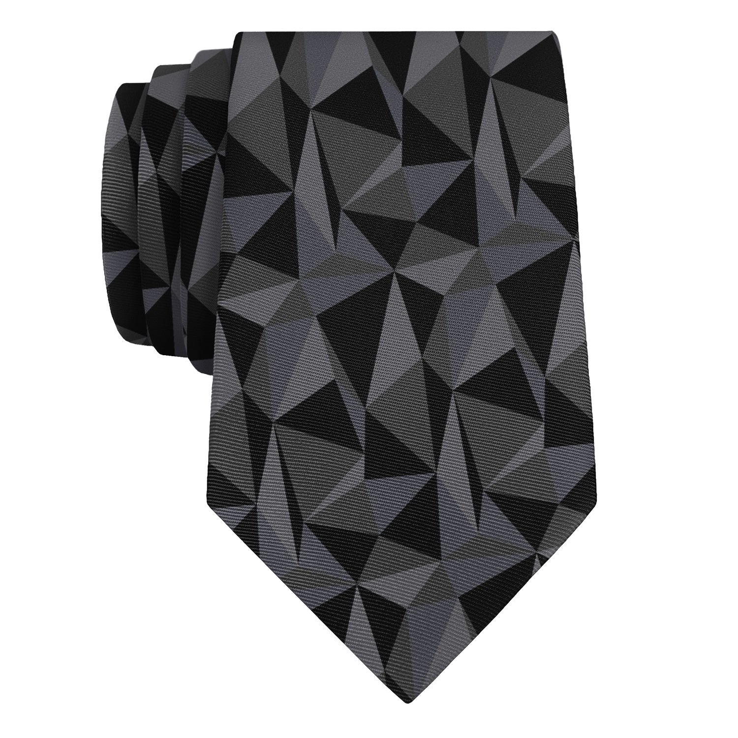 Crag Geometric Necktie - Rolled - Knotty Tie Co.