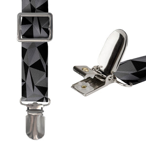 Crag Geometric Suspenders - Hardware and Strap - Knotty Tie Co.