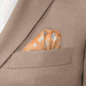 Crawford Plaid Pocket Square - Wave Fold - Knotty Tie Co.