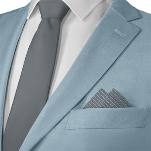 Crisscross Geometric Pocket Square - Matching Necktie- Knotty Tie Co.